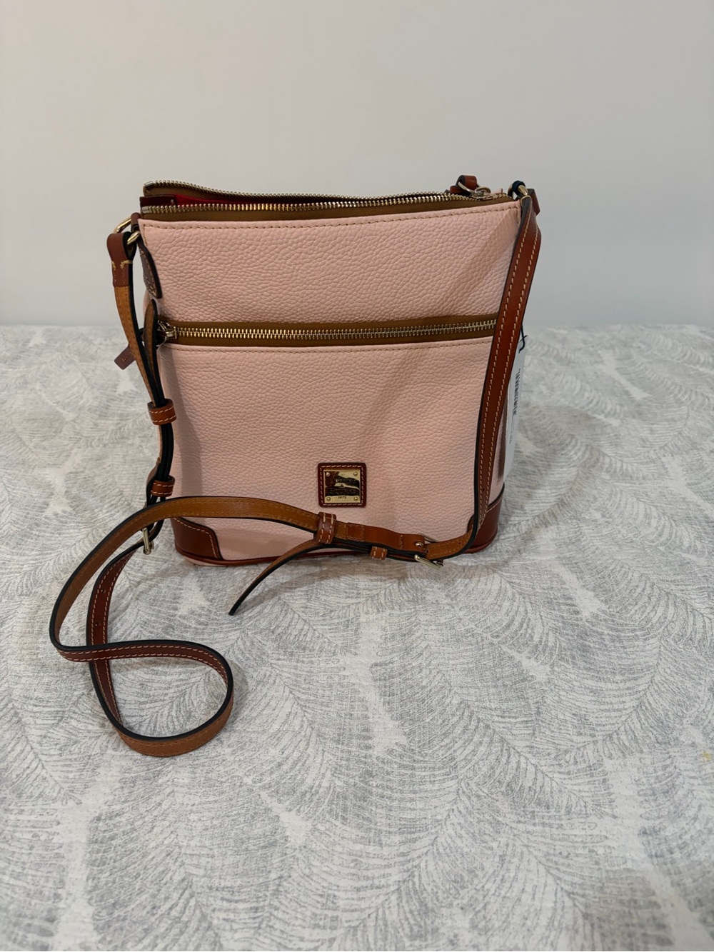 Dooney Bourke baby pink New crossbody bag .